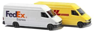 8304 Busch Mercedes Sprinted Delivery Vans