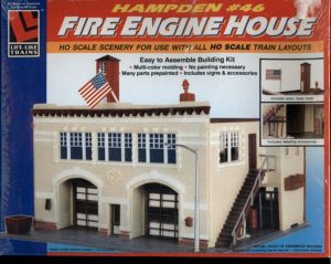 HO Hampden Fire Engine House by Life-Like